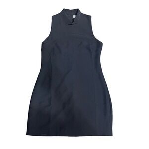 Gentle Fawn Vancouver Black Sleeveless Mock Neck Mini Dress Size‎ M